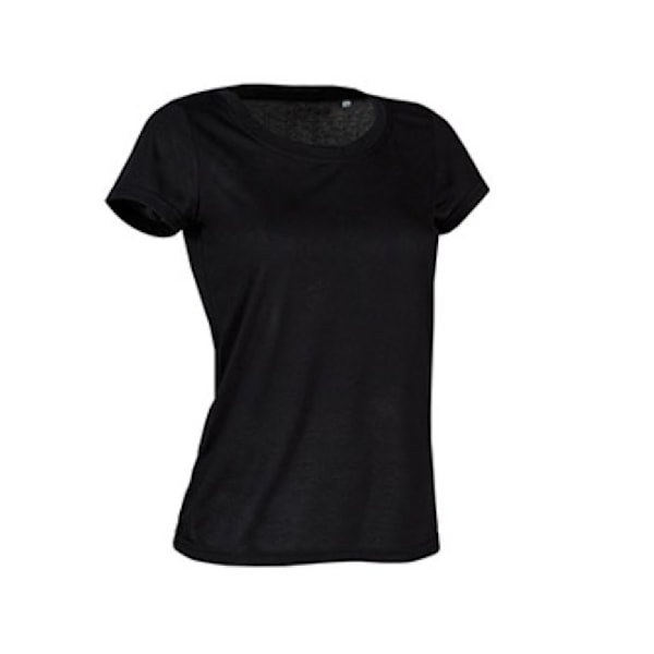 Stedman Womens/Ladies Active Cotton Touch Tee L Black Opal Black Opal L