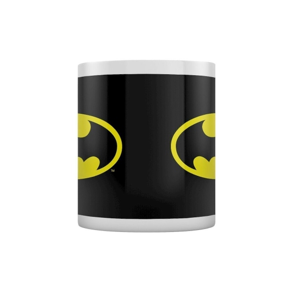 Batman Logo Mug En Storlek Svart/Gul Black/Yellow One Size