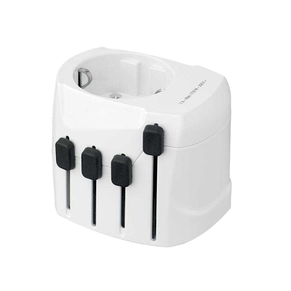 MidOcean Universal Reseadapter En Storlek Vit White One Size