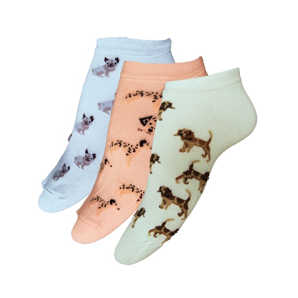 Simply Essentials Dam/Damstrumpor i bambu (3-pack) Mint/Light Pink/Powder Blue 4-8 UK