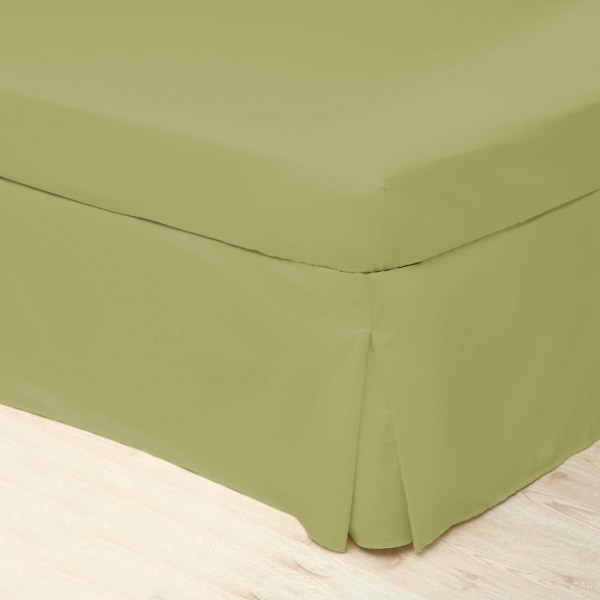 Belledorm Easycare Percale Platform Valance Dubbel Oliv Olive Double