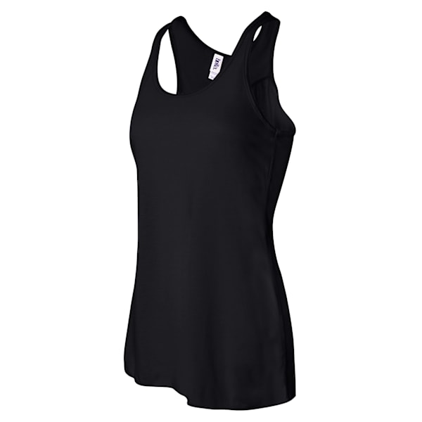 Bella Dam/Kvinnors Flowy Racerback Tank Top L Svart Black L