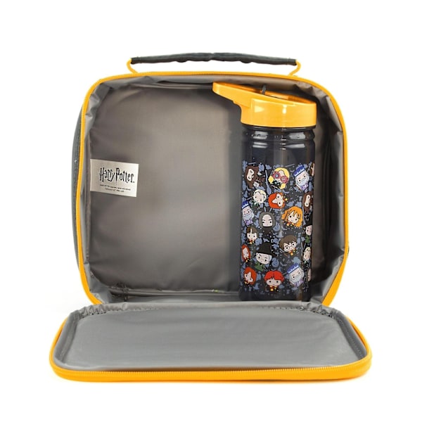 Harry Potter Chibi Lunch Bag och Flaska Set One Size Svart/Gul Black/Yellow One Size