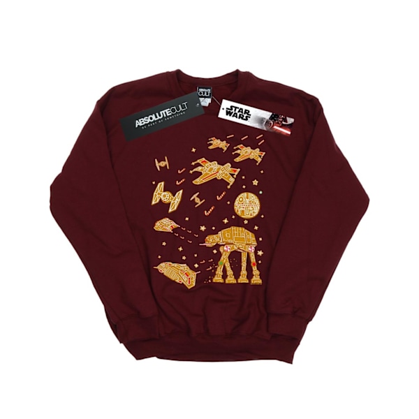 Star Wars Girls Gingerbread Battle Sweatshirt 12-13 år Burgu Burgundy 12-13 Years