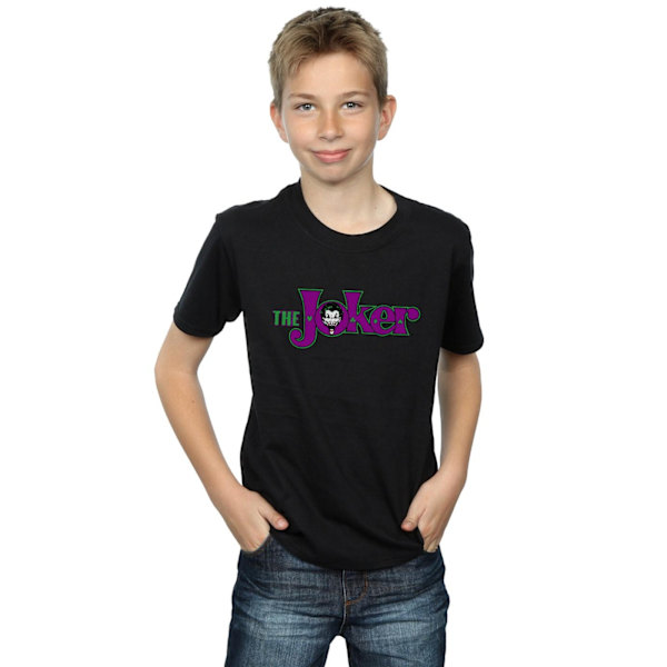 DC Comics Boys The Joker Text Logo T-Shirt 5-6 år Svart Black 5-6 Years