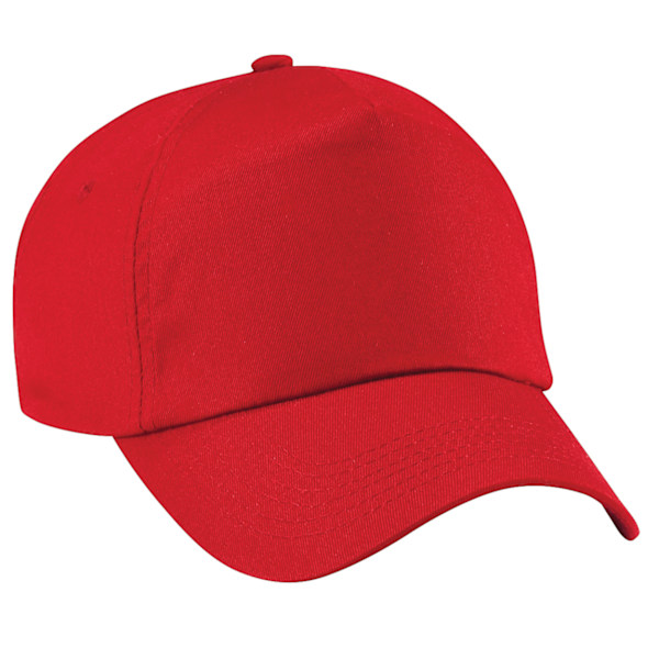 Beechfield Unisex Plain Original 5 Panel Baseball Cap (2-pack) Classic Red One Size