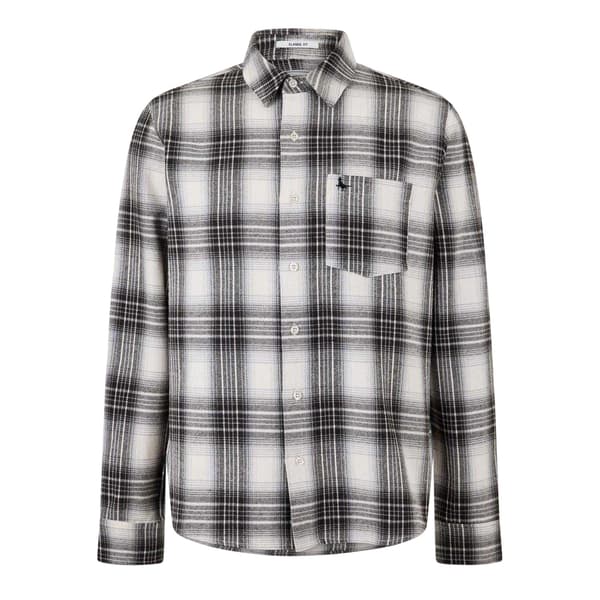 Jack Wills Herr Rutig Långärmad Skjorta L Off White Off White L
