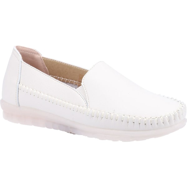 Fleet & Foster Dam/Dam Shirley Läder Loafers 7 UK Vit White 7 UK