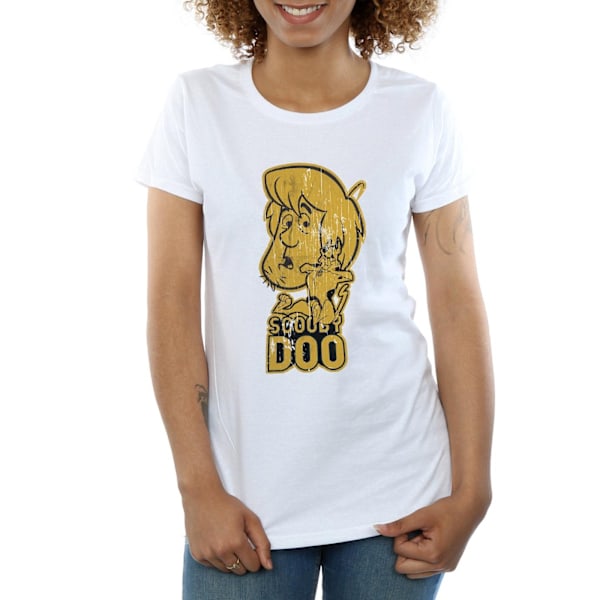 Scooby Doo Dam/Kvinnor Och Shaggy Bomull T-Shirt M Vit White M