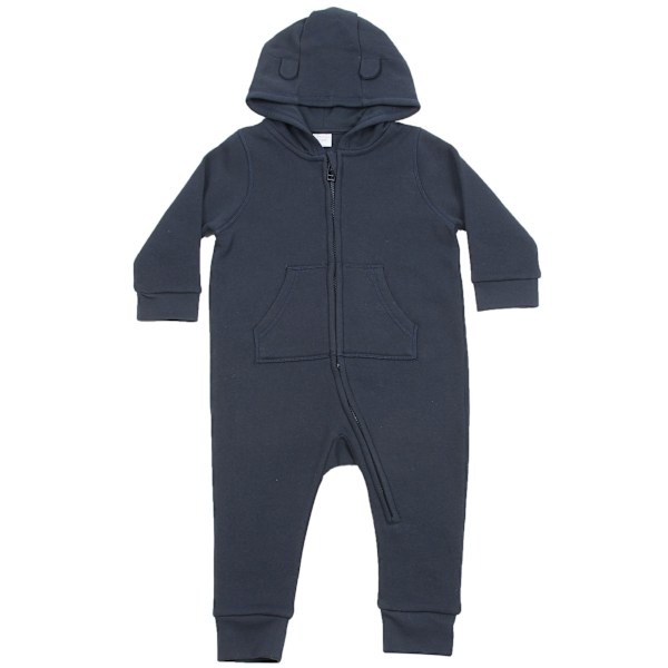 Larkwood Baby Unisex Fleece All-In-One Romper Suit 12-18 Månader Navy 12-18 Months