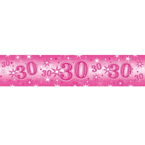 Pioneer Europe Sparkle 30-års banner One Size Rosa Pink One Size