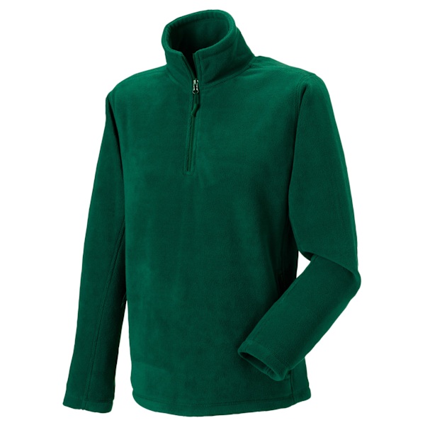 Russell Herr Quarter Zip Fleece Top L Flaskegrön Bottle Green L