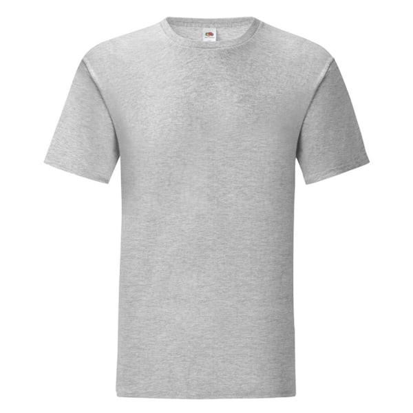 Fruit Of The Loom Iconic T-shirt för män, L, Heather Grey Heather Grey L