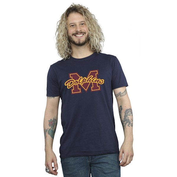 Netflix Mens Sex Education M Dolphins T-Shirt L Marinblå Navy Blue L