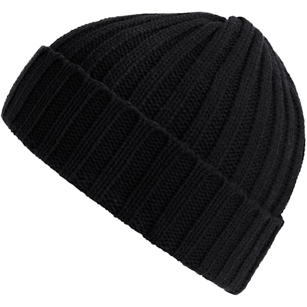 Atlantis Unisex Vuxen Shore Chunky Återvunnen Mössa One Size Bla Black One Size