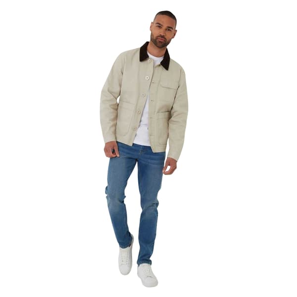 Threadbare Herr Corduroy Utility Jacka S Stone Stone S