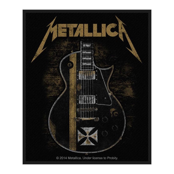 Metallica Hetfield Guitar Patch One Size Svart/Guld Black/Gold One Size