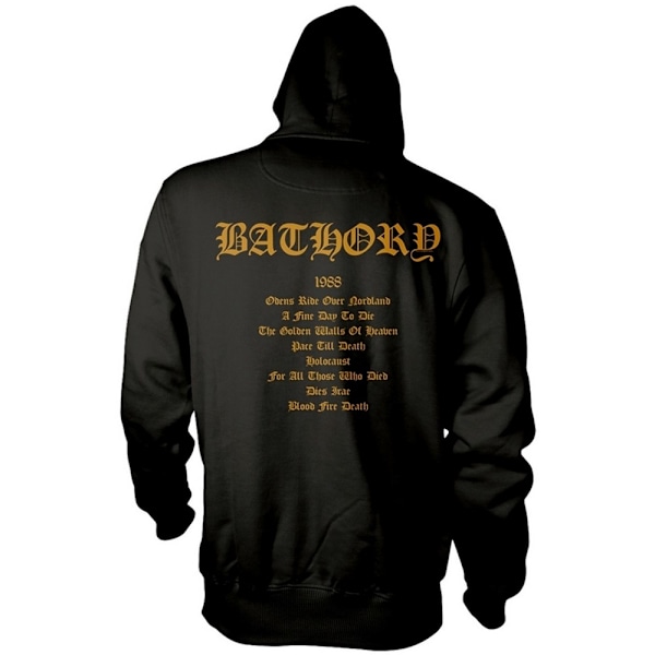 Bathory Unisex Vuxen Blod Eld Död Hoodie L Svart Black L