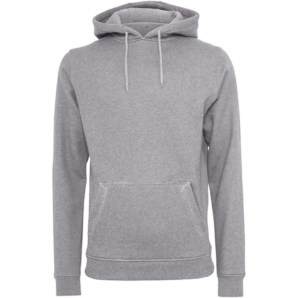 Bygg ditt varumärke Herr Heavy Pullover Hoodie M Heather Grey Heather Grey M