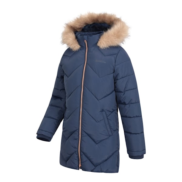 Mountain Warehouse Barnjacka för barn/barn Galaxy Vattenavvisande Vadderad Navy 7-8 Years