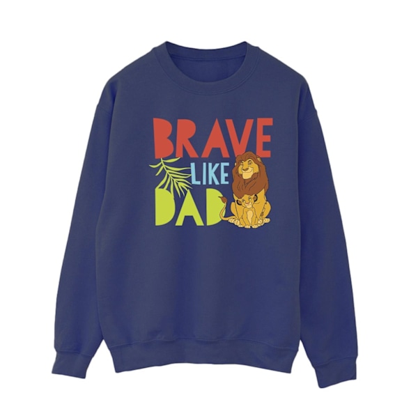 Disney Dam/Kvinnor Lejonkungen Modig Som Pappa Sweatshirt XL Navy Blue XL