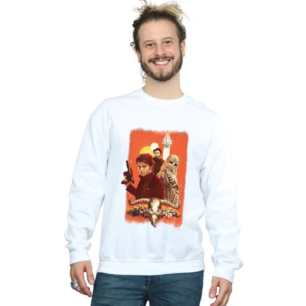 Star Wars Mens Solo Trio Paint Sweatshirt S Vit White S