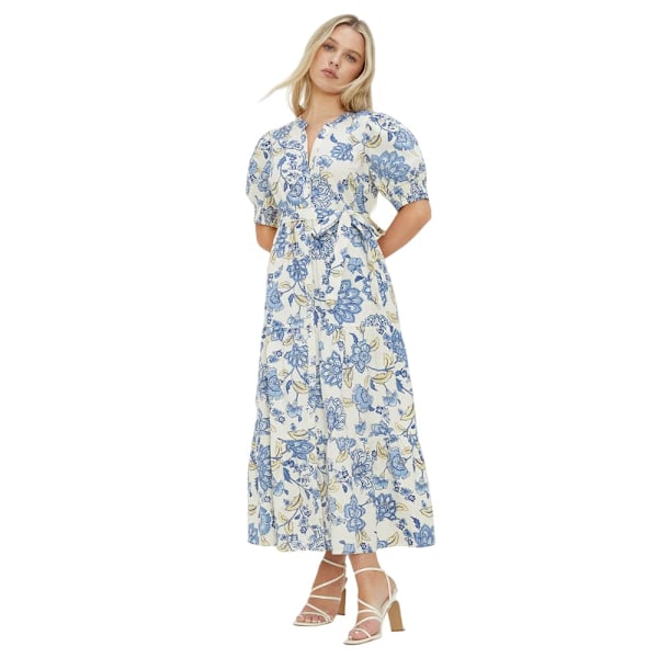 Dorothy Perkins Dam/Damer Blommig Poplin Petite Skjortklänning Ivory 10 UK