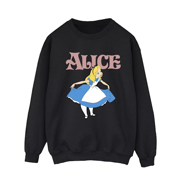 Disney Dam/Damer Alice In Wonderland Take A Bow Sweatshirt Black XL
