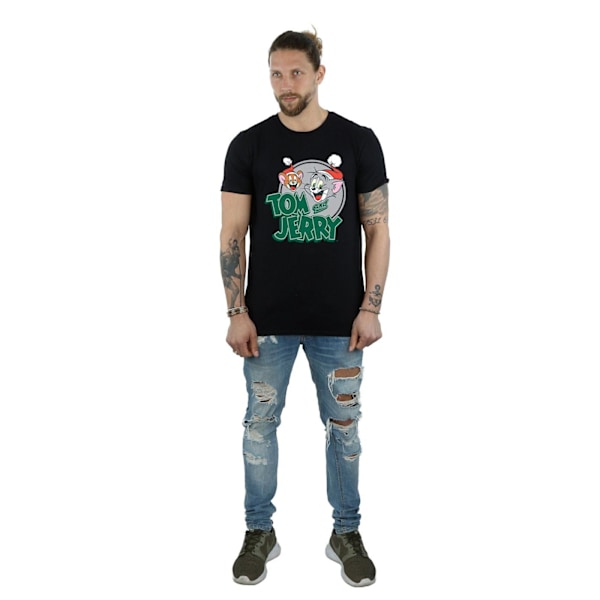 Tom And Jerry Herr Julhälsningar T-shirt M Svart Black M