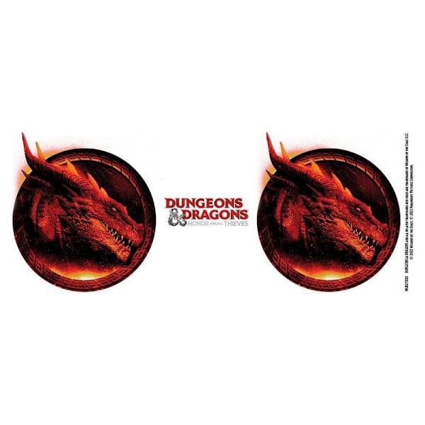 Dungeons & Dragons Röd Drakehuvud Mugg En Storlek Vit/Röd White/Red One Size