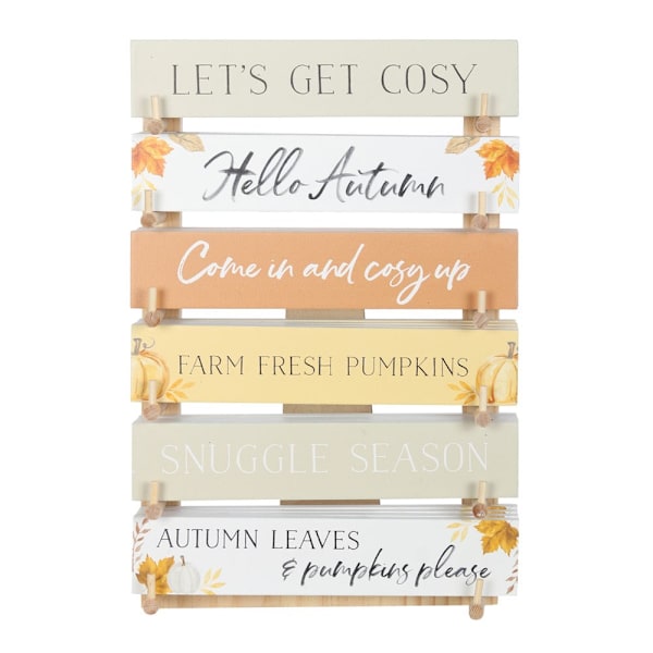 Something Different Autumn Block Door Sign Set (Paket med 36) En Multicoloured One Size