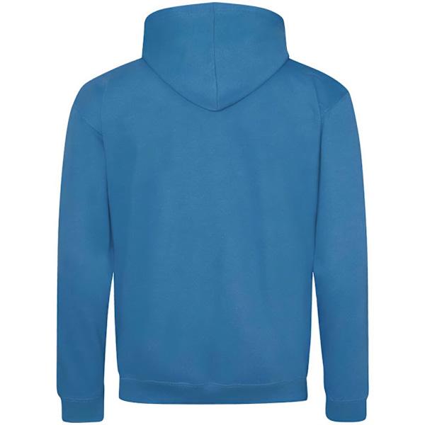 Awdis Mens Varsity Heather Full Zip Hoodie L Safirblå/Heat Sapphire Blue/Heather Grey L