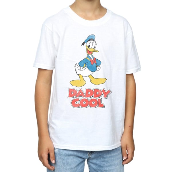 Disney Boys Donald Duck Daddy Cool T-shirt 7-8 år Vit White 7-8 Years