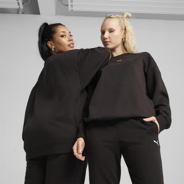 Puma Oversized Tröja för Dam 14 UK Svart Black 14 UK