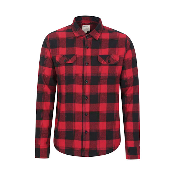 Mountain Warehouse Trace Flanell Långärmad Skjorta Herr 4XL Röd Red 4XL