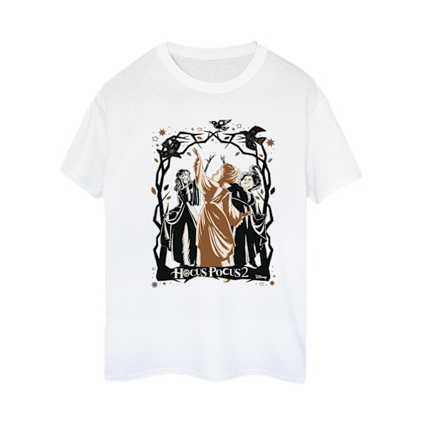Disney Womens/Ladies Hocus Pocus Birds Bomull Boyfriend T-shirt White L