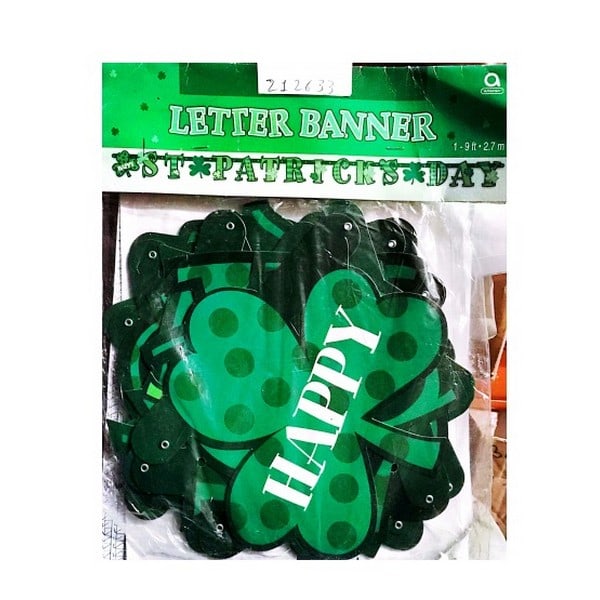 Amscan Happy Letter St Patricks Day Banner En Storlek Grön Green One Size