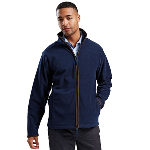 Premier Artisan Fleecejacka för herr M Marinblå/Brun Navy/Brown M
