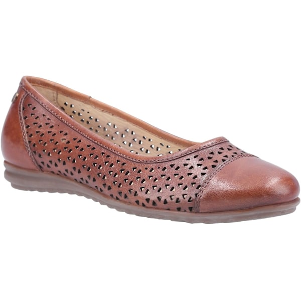 Hush Puppies Dam/Kvinnor Leah Ballerina Läderpump 7 UK Tan Tan 7 UK