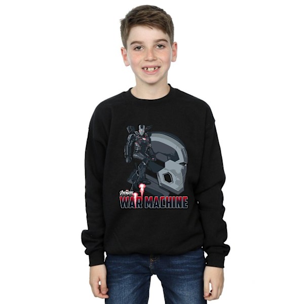 Marvel Boys Avengers Infinity War War Machine Karaktär Sweatshirt Black 12-13 Years