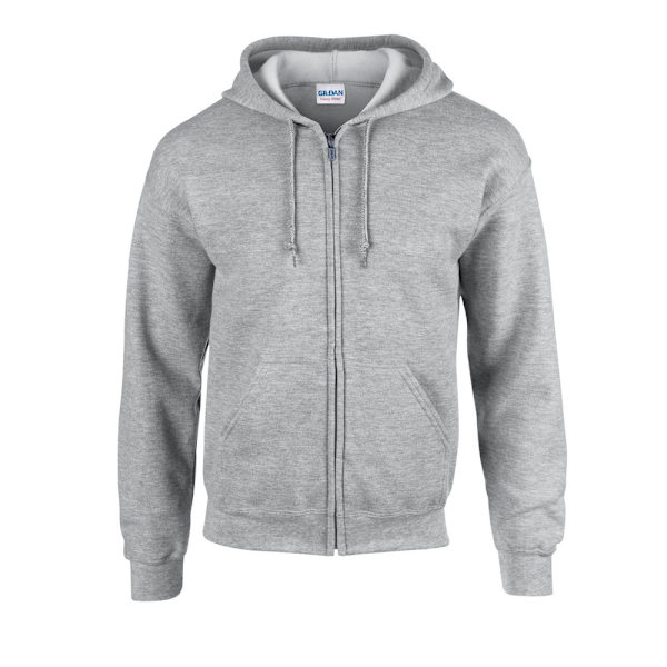 Gildan Mens Heavy Blend Full Zip Hoodie L Sports Grey Sports Grey L
