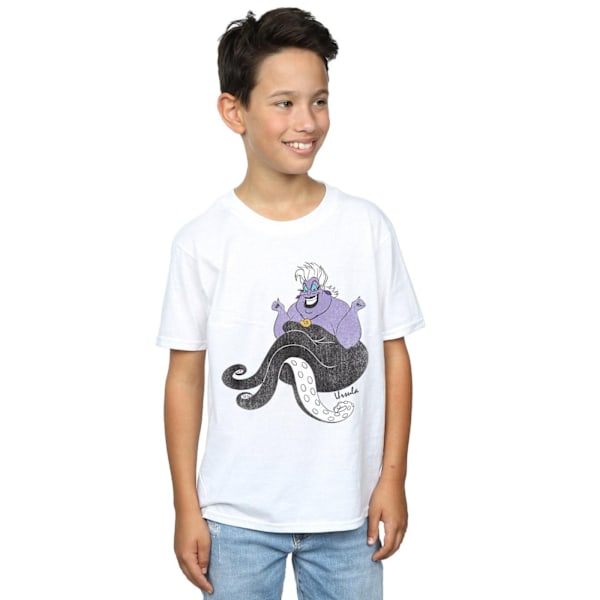 Disney Boys The Little Mermaid Classic Ursula T-Shirt 12-13 År White 12-13 Years