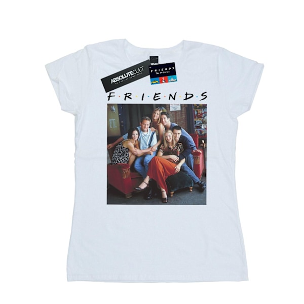 Friends Dam/Damer Gruppfoto Soffa Bomull T-shirt XXL Vit White XXL