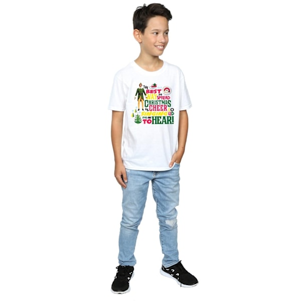 Elf Boys Christmas Cheer T-shirt 12-13 år Vit White 12-13 Years