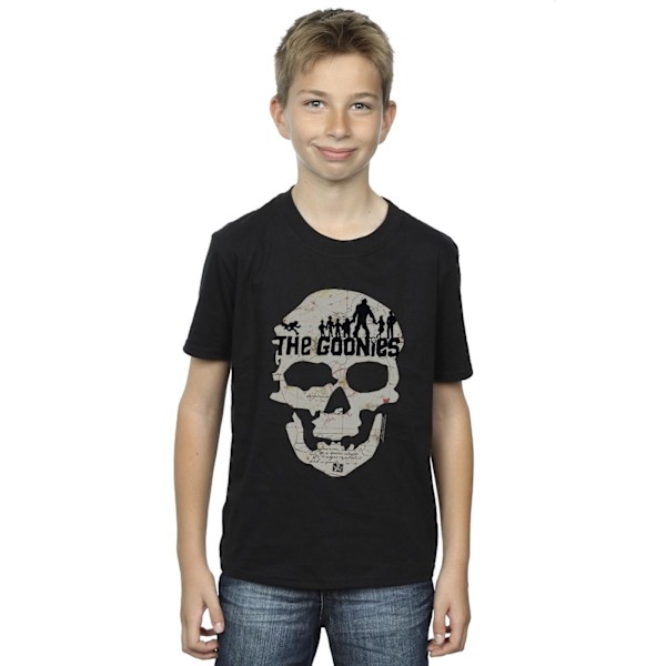 The Goonies Boys Map Skull T-Shirt 7-8 år Svart Black 7-8 Years