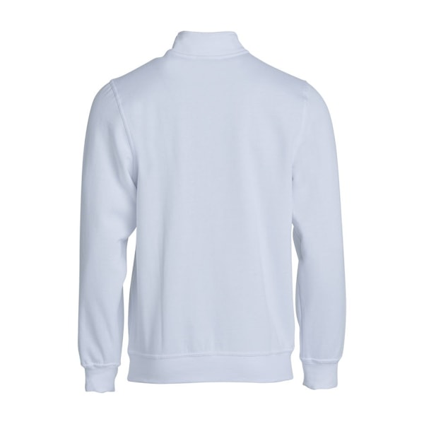 Clique Unisex Vuxen Basic Halv Zip Sweatshirt XS Vit White XS