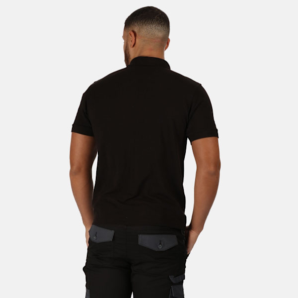 Regatta Professional Mens Classic 65/35 Kortärmad Poloskjorta Black XXXL