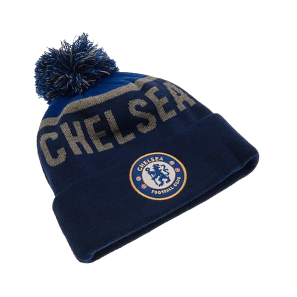 Chelsea FC Official Adults Unisex TX Ski Hat One Size Blå/Grå Blue/Grey One Size