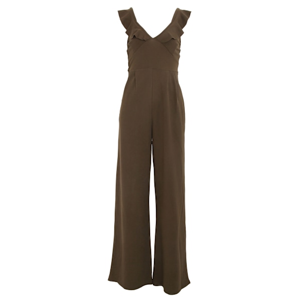 Girls On Film Dam/Dam Sabor Volang Jumpsuit 10 UK Khaki Grön Khaki Green 10 UK