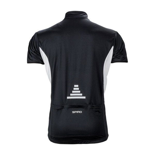 Spiro Mens Bikewear Full Zip Performance Jacket XL Svart/Vit Black/White XL